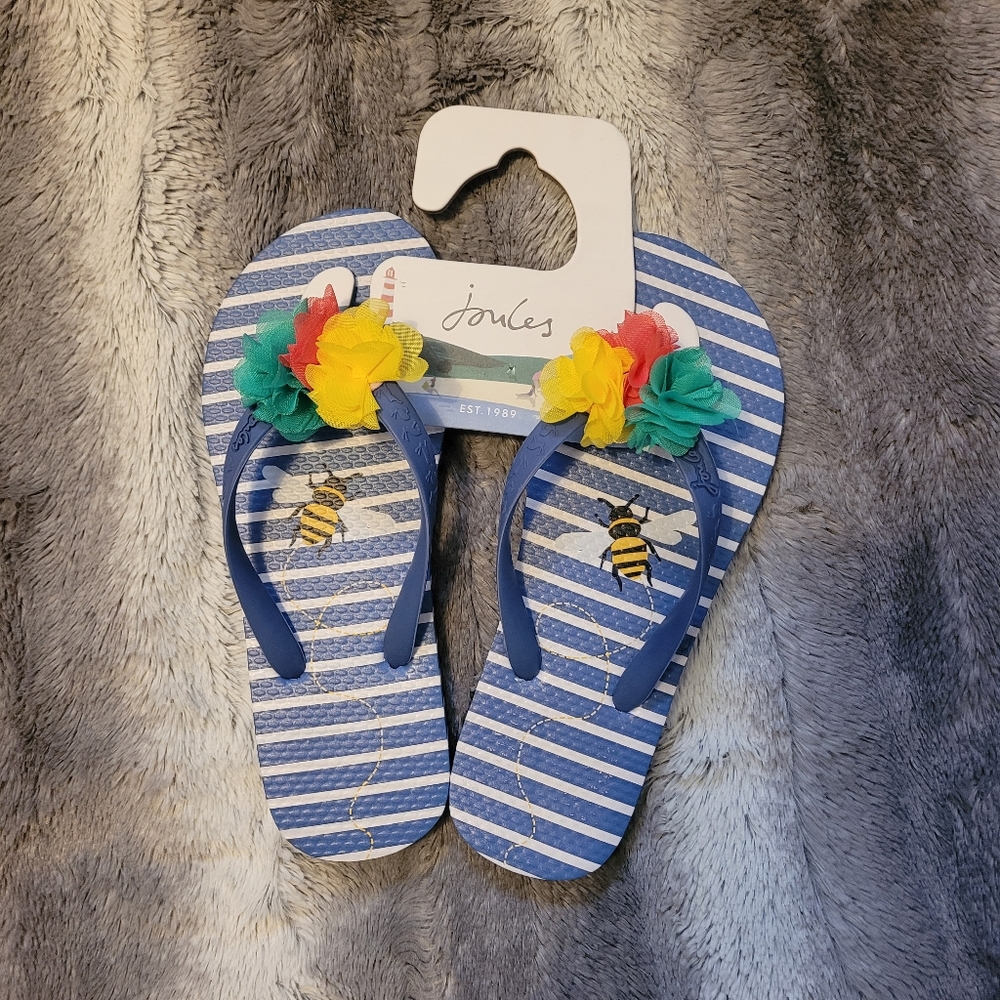 Joules Flip Flops NWT size 3
